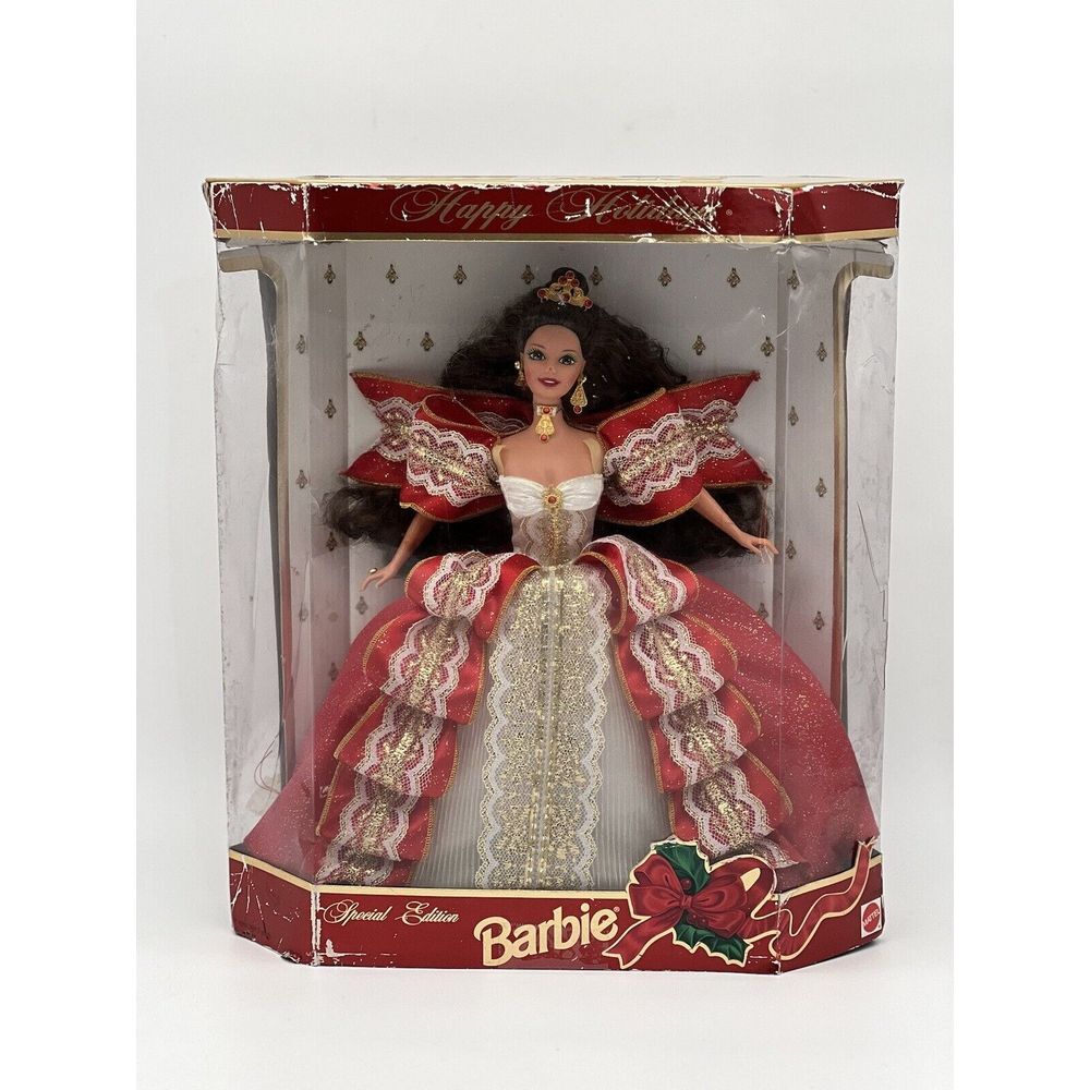 1997 HAPPY HOLIDAYS 10th ANNIVERSARY SPECIAL EDITION BARBIE DOLL MATTEL 17832